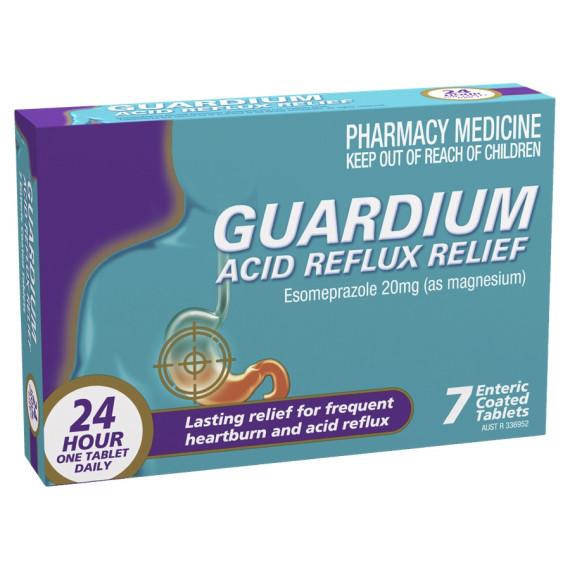 Guardium Acid Reflux Relief Esomeprazole 20 mg Tablets 7 Pack