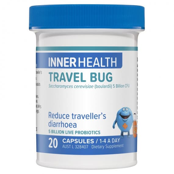 Inner Health Travel Bug 20 Capsules - Buy Online at Pharmacy Direct