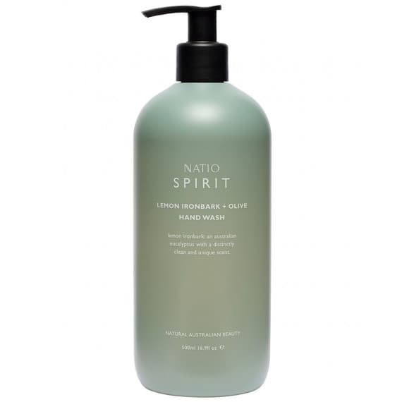 Natio Spirit Lemon Ironbark Plus Olive Hand Wash 500ml - Natural Cleanse and Care - Pharmacy Direct