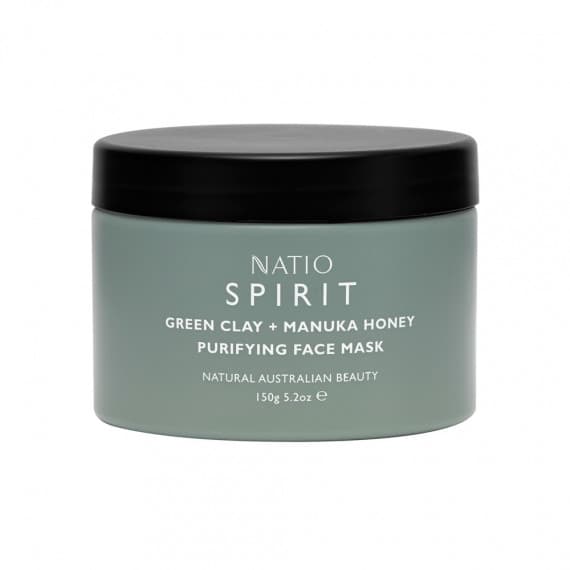 Natio Green Clay Plus Manuka Honey Face Mask 150g - Purifying and Nourishing - Pharmacy Direct