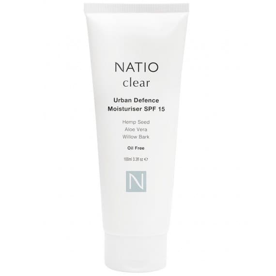 Natio Clear Oil Urban Defence Moisturiser SPF 15 100ml - Hydrating Protection - Pharmacy Direct
