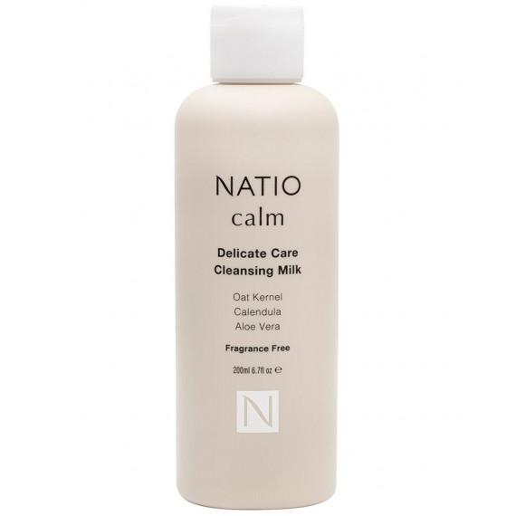 Natio Calm Delicate Care Cleansing Milk 200ml - Gentle Skin Cleanser - Pharmacy Direct