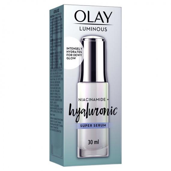 Olay Luminous Niacinamide Plus Hyaluronic Face Super Serum 30ml - Hydrate and Brighten - Pharmacy Direct