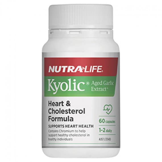 Nutra Life Aged Garlic Extract Heart and Cholesterol Formula 60 Capsules - Pharmacy Direct