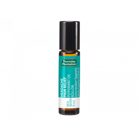 Thursday Plantation Headache Pain Relief Peppermint Oil Roll On 9ml - Fast Relief - Pharmacy Direct