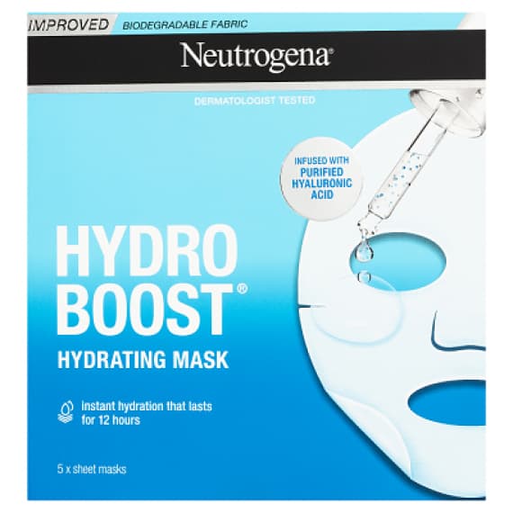 Neutrogena Hydro Boost Mask 5 Sheets - Hydration Boost for Skin - Pharmacy Direct