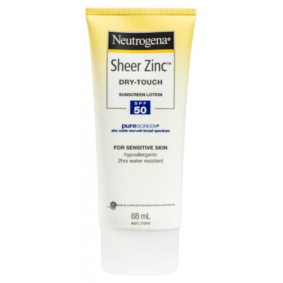 Neutrogena Sheer Zinc Body Lotion SPF50 88ml