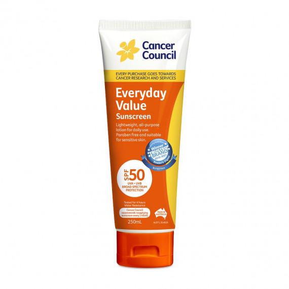 Cancer Council Everyday Value Sunscreen SPF 50 250ml at Pharmacy Direct