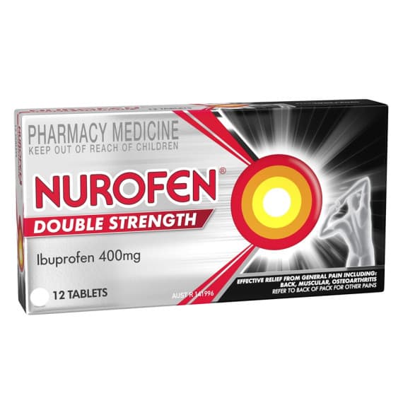 Buy Nurofen Double Strength 400mg 12 Tablets Online Pharmacy Direct AU