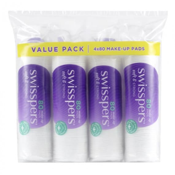 Buy Swisspers Make Up Pads 4 x 80 Pack Online Pharmacy Direct AU