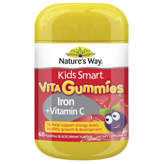 Natures Way Kids Smart Vita Gummies Iron and Vitamin C - Healthy Immune Support - Pharmacy Direct