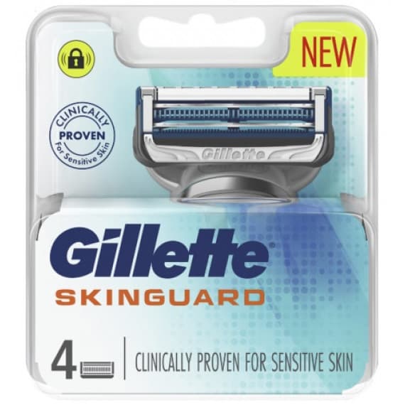 Gillette Skinguard Razor Blades 4 Pack available at Pharmacy Direct
