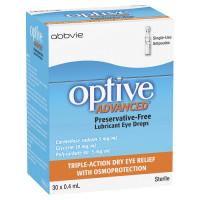 Optive Advanced Preservative Free Lubricant Eye Drops 30 x 0.4mL