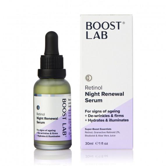 Boost Lab Retinol Night Renewal Serum 30ml - Rejuvenate Skin Overnight - Pharmacy Direct