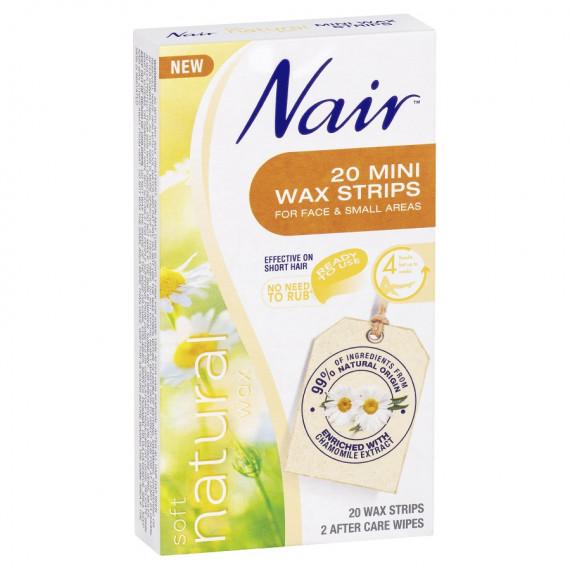 Nair Soft Natural Wax 20 Mini Strips - Smooth Skin at Pharmacy Direct