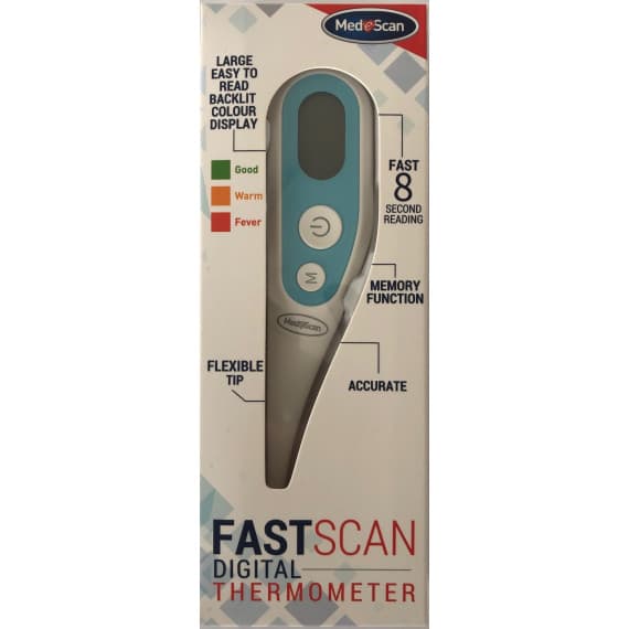 Medescan Fast Scan Thermometer for accurate fever checks - available at Pharmacy Direct Australia