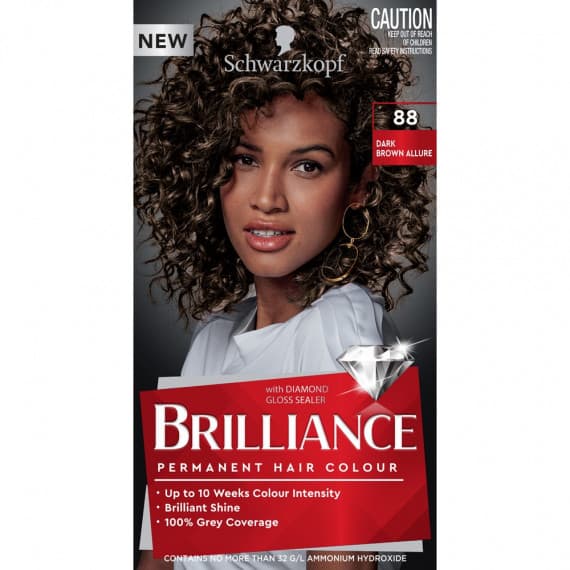 Schwarzkopf Brilliance 88 Dark Brown Allure - Vibrant Hair Color - Pharmacy Direct
