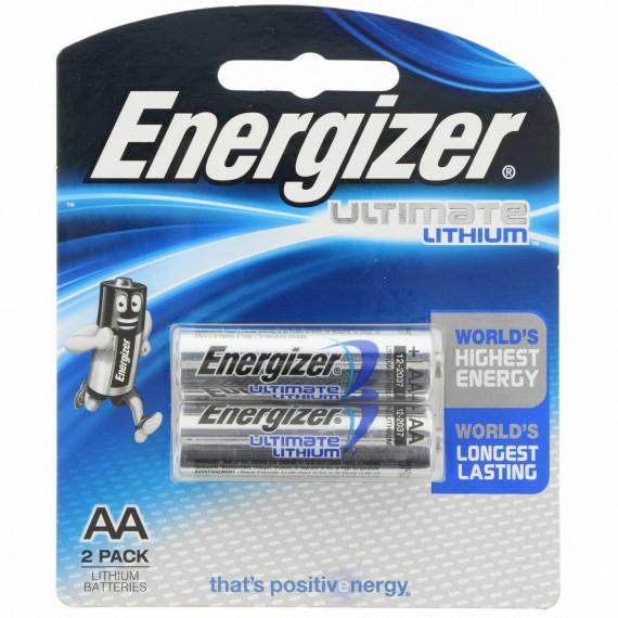 Energizer Ultimate Lithium AA Batteries 2 Pack