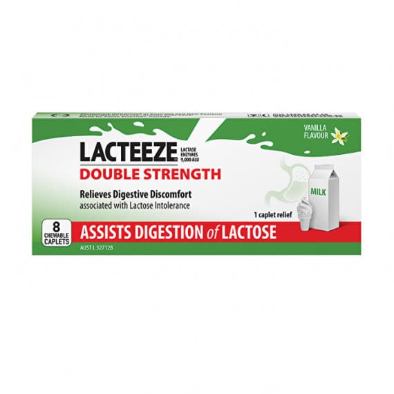 Buy Lacteeze Ultra Caplets Double Strength 8 Tablets Expiry Date 02/26 Online Pharmacy Direct AU