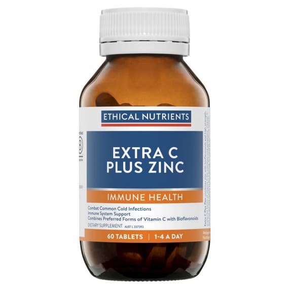 Ethical Nutrients Extra C Plus Zinc 60 Tablets - Immune Support - Pharmacy Direct
