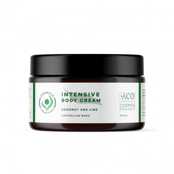 Organic Formulations Intensive Body Cream with Coconut and Lime 200mL - Hydrate and Nourish - Pharmacy Direct