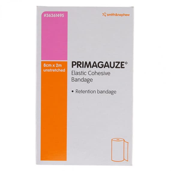 Primagauze Elastic Cohesive Bandage 8cm x 2m - Reliable Support - Pharmacy Direct