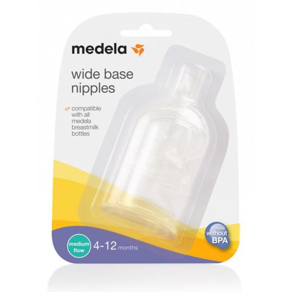 Medela Wide Base Teat Medium Flow 3 Pack