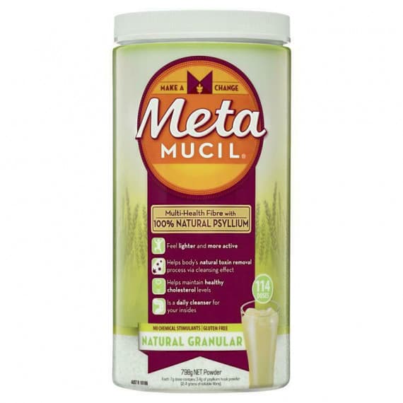 Metamucil Natural Granular Fibre Powder for digestion support - available at Pharmacy Direct Australia