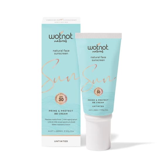 Wotnot Natural Sunscreen for Face and BB Cream SPF 30 Untinted 60g