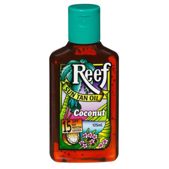 Reef Oil Coconut Sun Tan Oil SPF 15 125ml for sun protection - available at Pharmacy Direct Australia