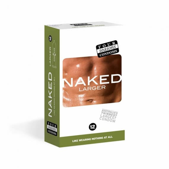 Four Seasons Naked Larger Condom 12 Pack - Comfortable Protection - Pharmacy Direct