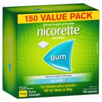 Nicorette Gum Icy Mint 4mg 150 Pieces Value Pack