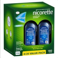 Nicorette Lozenges Cool Drops Icy Mint 2mg 160 Lozenges Value Pack 