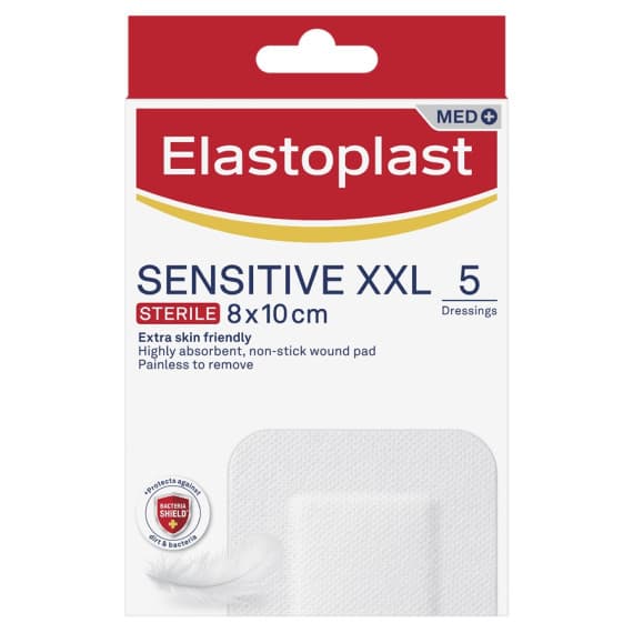 Elastoplast Sensitive XXL 5 Pack - Comfort and Protection - Pharmacy Direct
