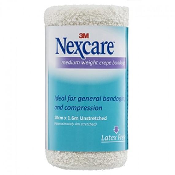 Nexcare Crepe Bandage Medium 100mm x 1.6m - Reliable Support - Pharmacy Direct