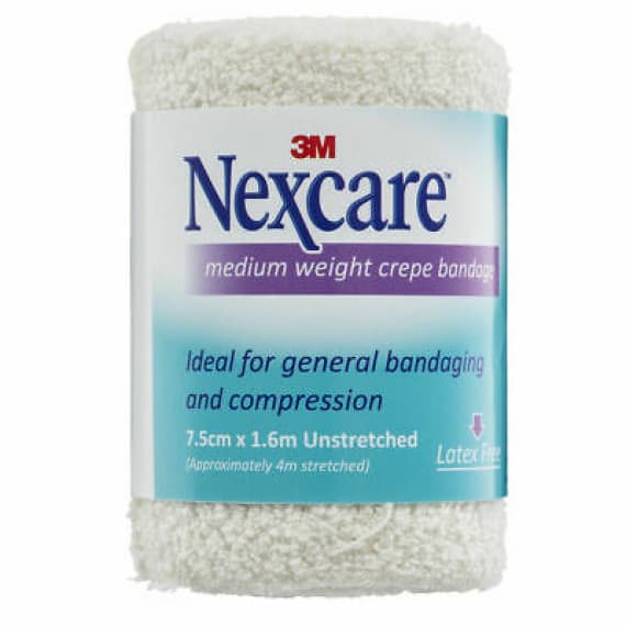 Nexcare Crepe Bandage Medium 75mm x 1.6m - Reliable Injury Support - Pharmacy Direct