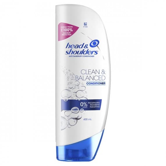 Head & Shoulders Clean & Balanced Anti Dandruff Conditioner For Clean Scalp 400 ml