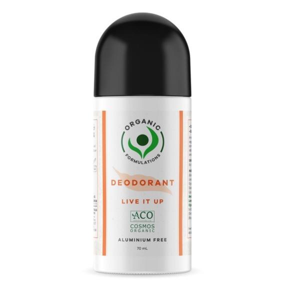 Organic Formulations Live It Up Deodorant 70ml