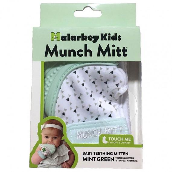Malarkey Kids Munch Mitt Teething Mint Green - Baby Teething Relief - Pharmacy Direct