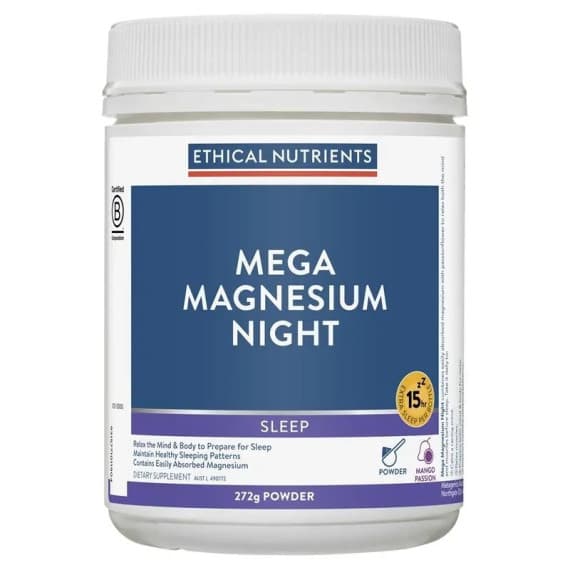 Buy Ethical Nutrients Mega Magnesium Night Powder 272g Online Pharmacy Direct AU