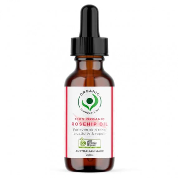 Organic Formulations 100% Organic Rosehip Oil 25ml - Natural Skin Care - Pharmacy Direct