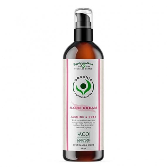 Organic Formulations Jasmine & Rose Hand Cream 125ml
