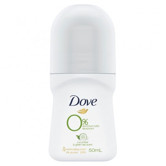 Dove Deodorant Roll On Cucumber & Green Tea Zero Aluminium 50ml