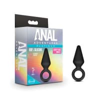 Blush Anal Adventures Platinum Silicone Loop Plug Small Black