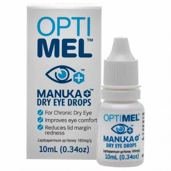 Optimel Manuka Dry Eye Drops 10ml for hydration & relief - Pharmacy Direct