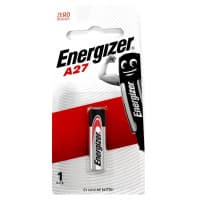Energizer A27 12V Alkaline Battery 1 Pack 