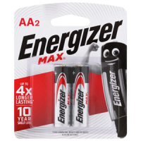 Energizer Max AA Alkaline Batteries 2 Pack