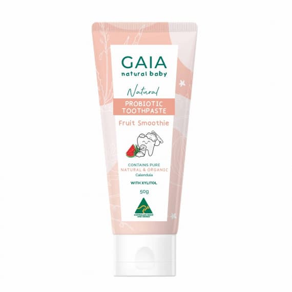 Gaia Natural Baby Probiotic Toothpaste Fruit Smoothie 50g at Pharmacy Direct