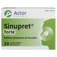 Sinupret Forte Coated 20 Tablets