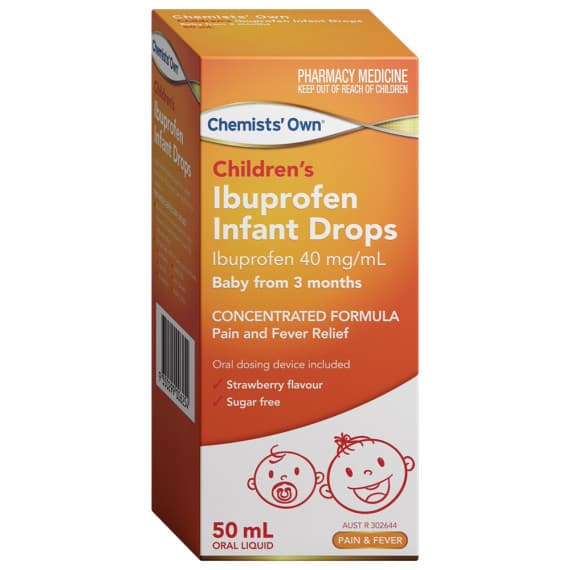 Buy Chemists Own Ibuprofen Infant Drops 50mL Online Pharmacy Direct AU